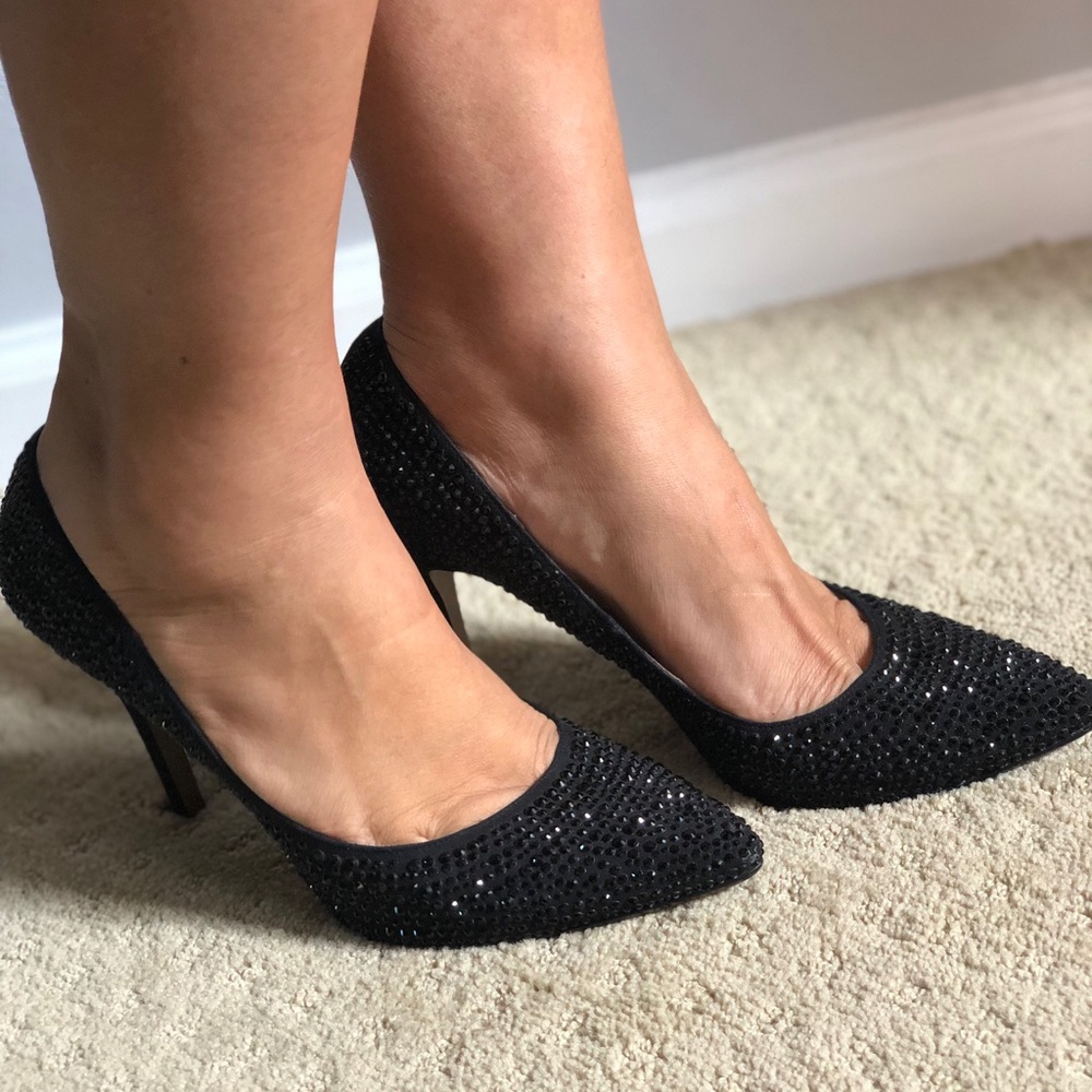 👠Black studded heels 👠